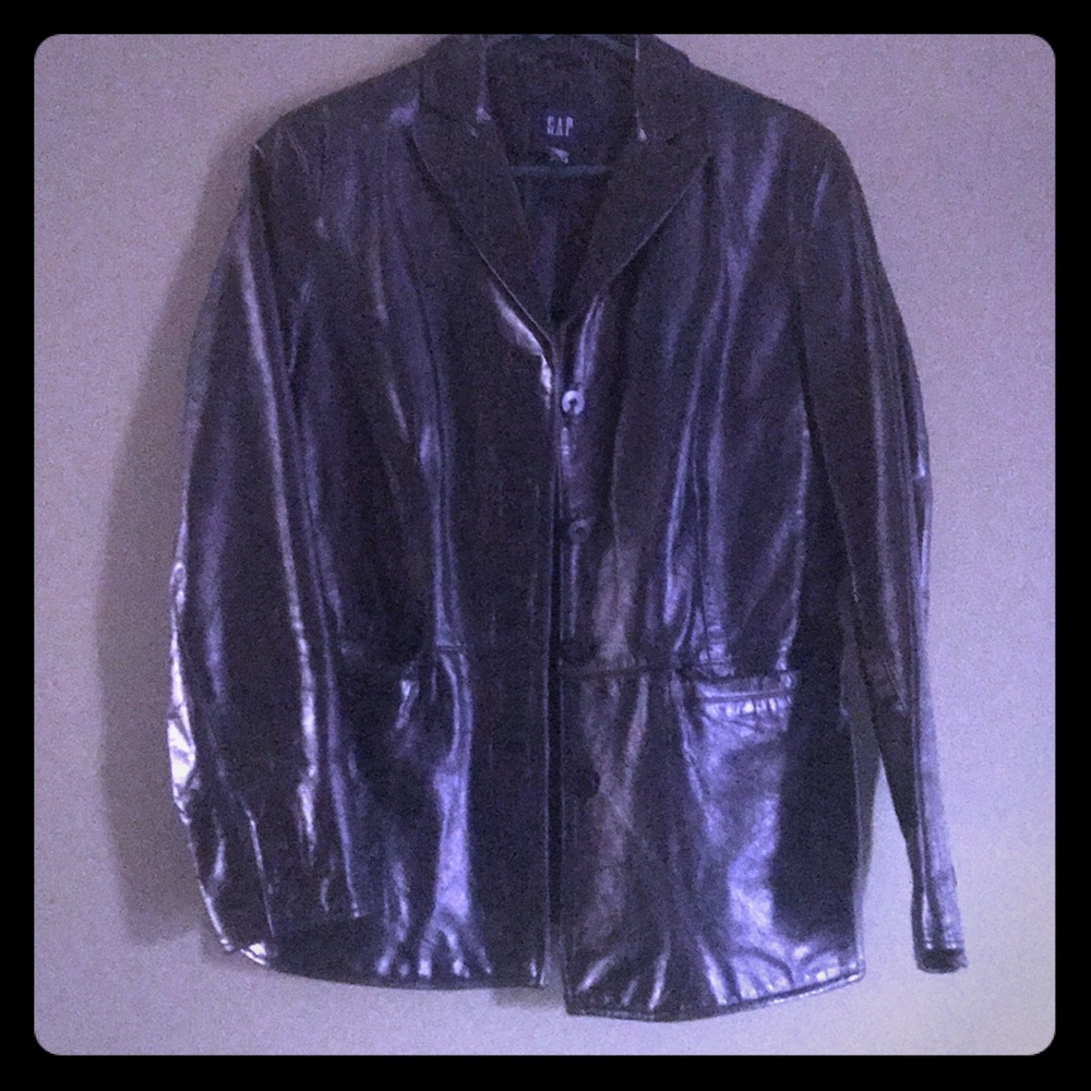 Black 100% leather jacket